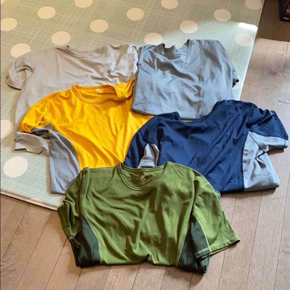 Eastern mountain sports (EMS) FIVE workout shirts